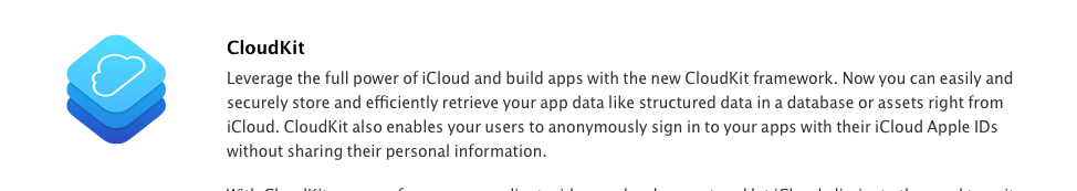 Nuevas APIs en iOS 8 CloudKit-IOS8