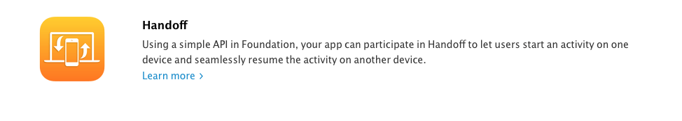 Nuevas APIs en iOS 8 Handoff-IOS8