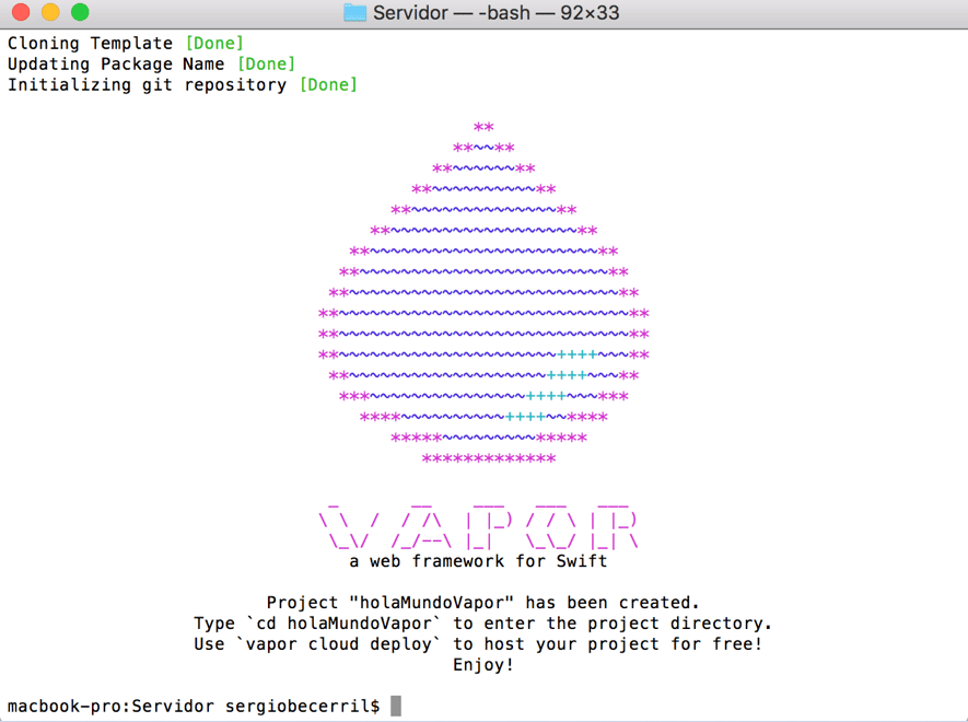 Vapor, el Framework para usar Swift desde el lado del servidor Vapor el Framework para usar Swift en un servidor6