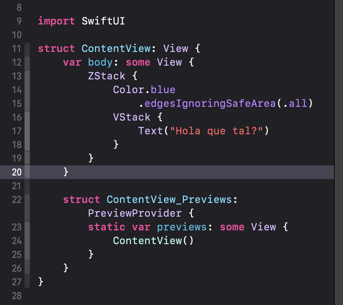 Cómo cambiar el color de fondo de una vista en SwiftUI Cómo cambiar el color de fondo de una vista en SwiftUI5